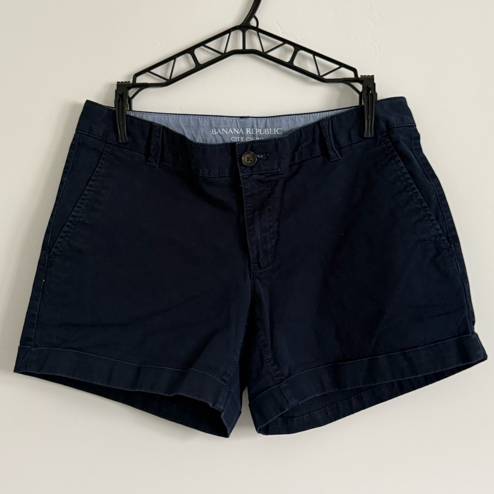 Banana Republic Dark Blue City Chino Women's Shorts